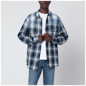 Dsquared2 Blue/white check patterned shirt