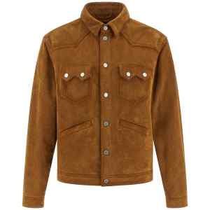 Dsquared2 Suede Boxy Shirt Jacket