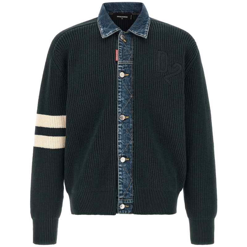 Dsquared2 Denim Mix D2 Cardigan