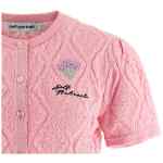 Self-Portrait Pink Pointelle Knit Top