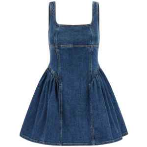 Self-Portrait Denim Mini Dress