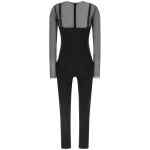 Elisabetta Franchi Jersey And Tulle Jumpsuit