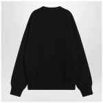 Ami Paris Black wool Ami De Coeur cardigan