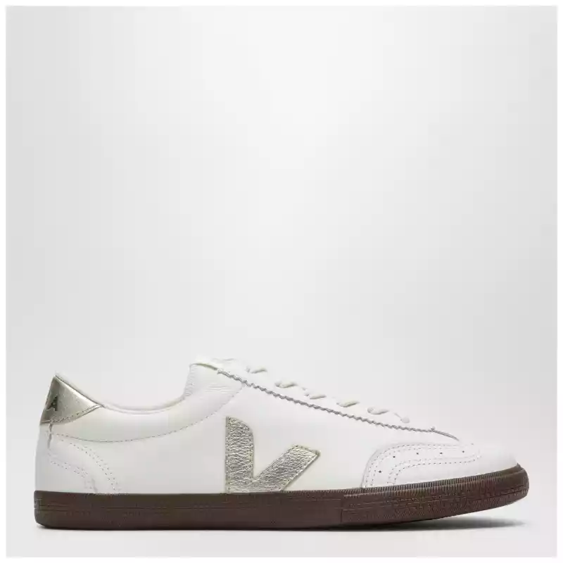 VEJA Volley sneakers in white/platinum leather
