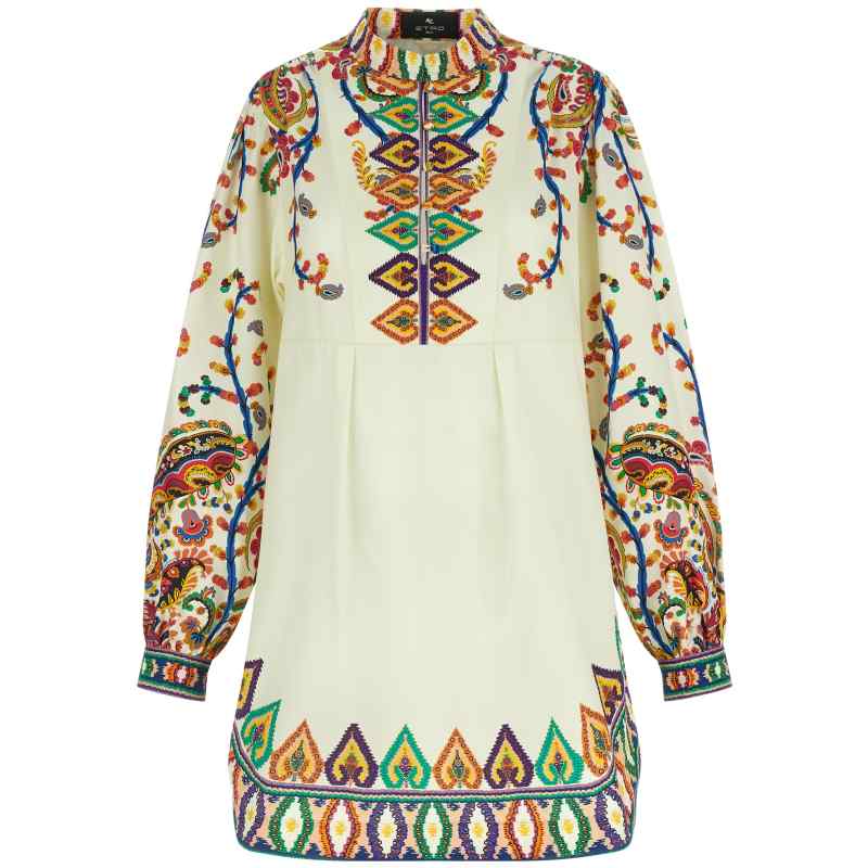 Etro Printed Poplin Dress Etro Printed Poplin Dress