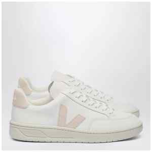 VEJA Sneaker V-12 in white and pink leather