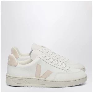 VEJA Sneaker V-12 in white and pink leather