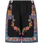 Versace Coral Theatre Print Bermuda Shorts