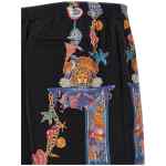 Versace Coral Theatre Print Bermuda Shorts