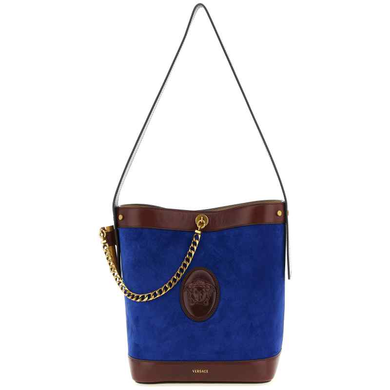 Versace Pivot Small Bucket Bag