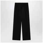 The Row Black wool trousers