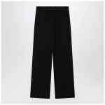 The Row Black wool trousers