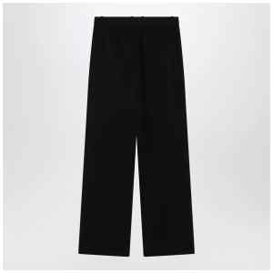 The Row Black wool trousers