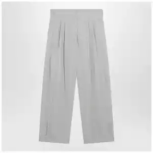The Row Iven trousers in smoke grey silk blend