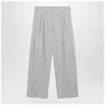 The Row Iven trousers in smoke grey silk blend