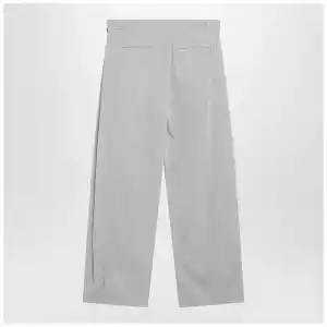 The Row Iven trousers in smoke grey silk blend