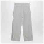The Row Iven trousers in smoke grey silk blend