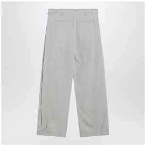 The Row Iven trousers in smoke grey silk blend