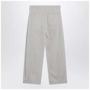The Row Iven trousers in smoke grey silk blend