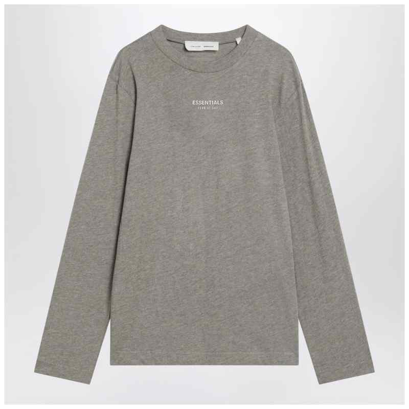 Fear of God Essentials Grey cotton-blend top