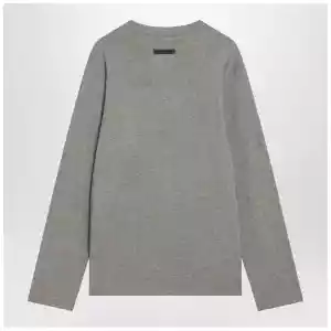Fear of God Essentials Grey cotton-blend top