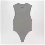 Fear of God Essentials Sleeveless grey cotton-blend bodysuit