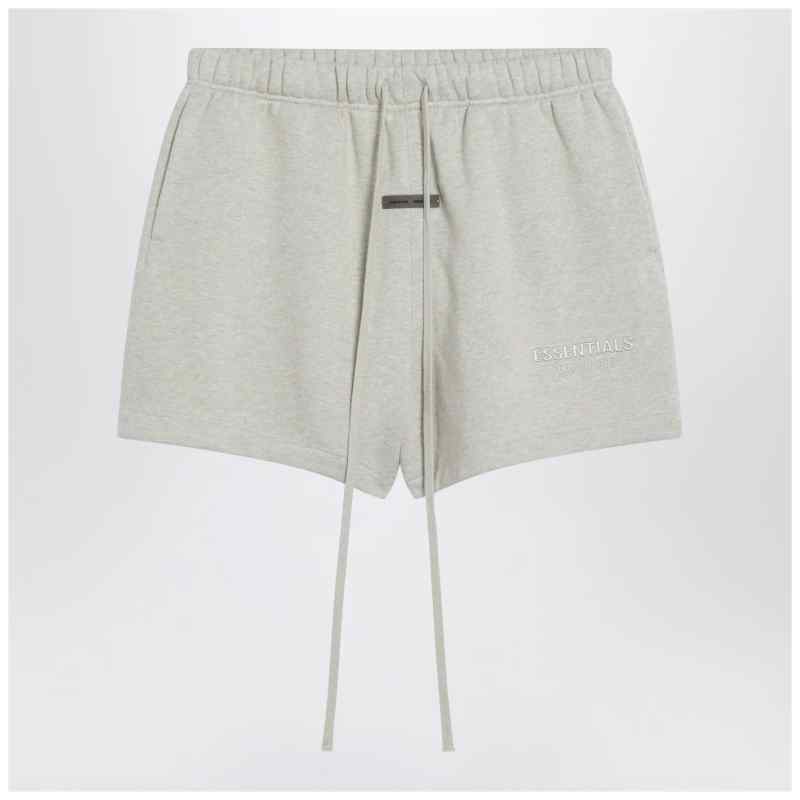 Fear of God Essentials Greige cotton-blend shorts