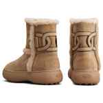 Tod's Kate suede and shearling ankle boots