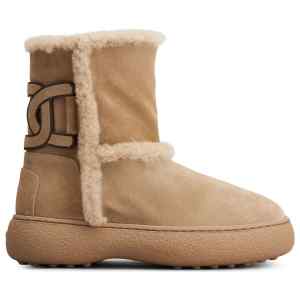 Tod's Kate suede and shearling ankle boots