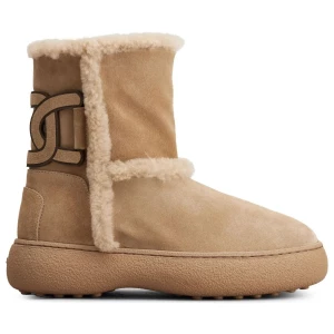 Tod's Kate suede and shearling ankle boots