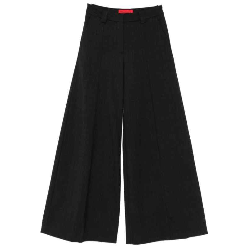 Thelatest Alma wool blend wide-leg trousers