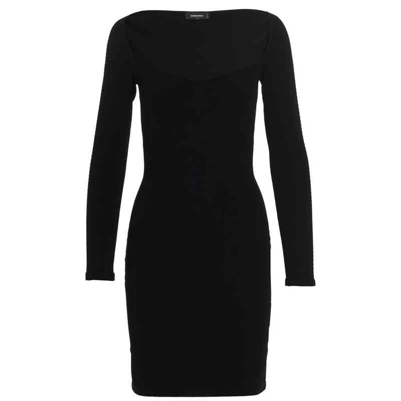 Dsquared2 Ribbed Viscose Dress