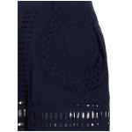 Alberta Ferretti Embroidered Cotton Pants