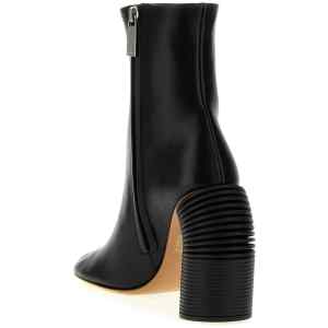 Off White Tonal Spring Ankle Boots