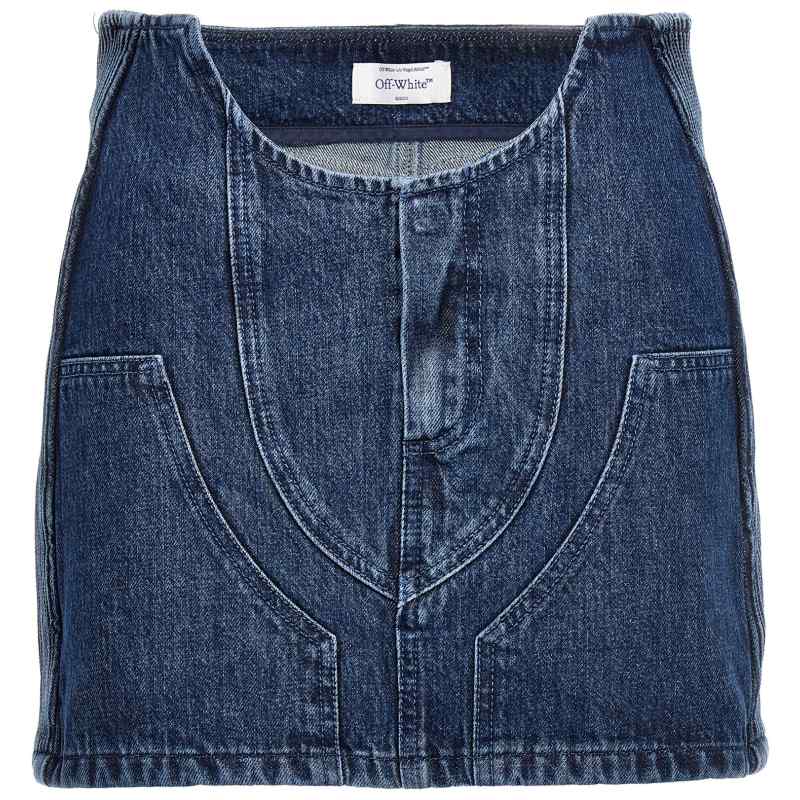 Off White Motorcycle Miniskirt