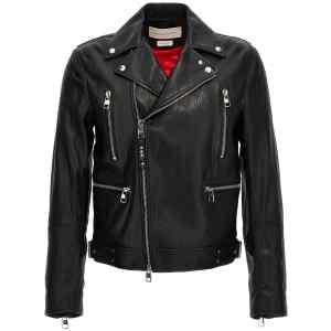 Alexander McQueen Texture Leather Jacket