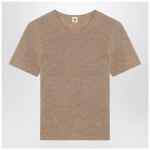 the garment Camel colour Como sweater in wool