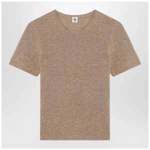 the garment Camel colour Como sweater in wool