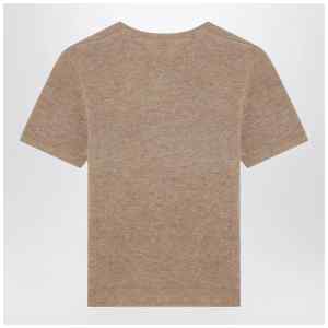 the garment Camel colour Como sweater in wool