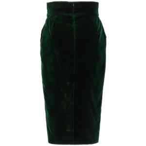 Alexandre Vauthier Velvet Midi Skirt