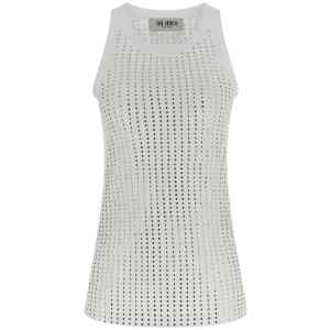 The Attico Rhinestone Tank Top