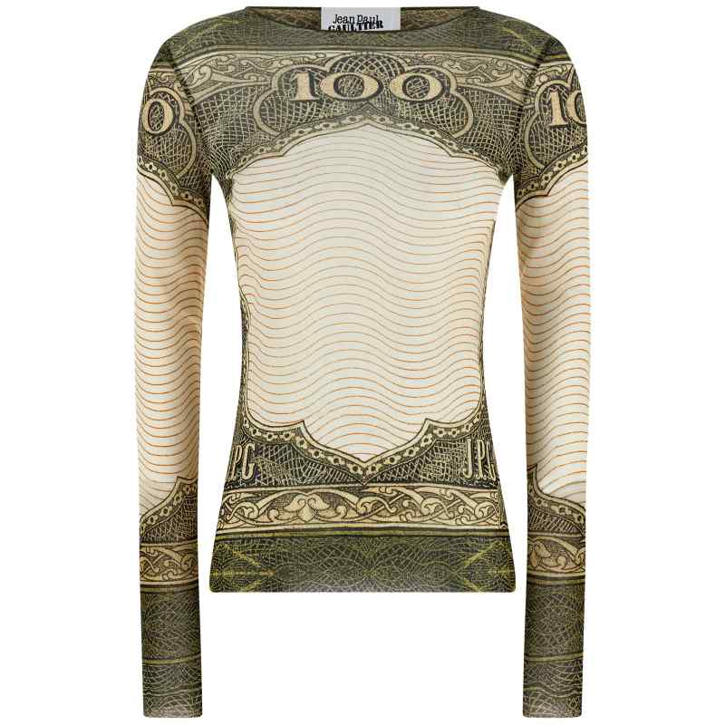 2601WTO451M023P40030015_01_M_2025-11-19T08-29-31.692Z-1 Jean Paul Gaultier Re-edition - The Green Cartouche Top