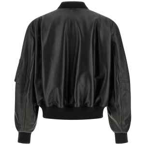 The Attico Leather Bomber Jacket