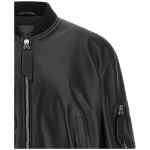 The Attico Leather Bomber Jacket