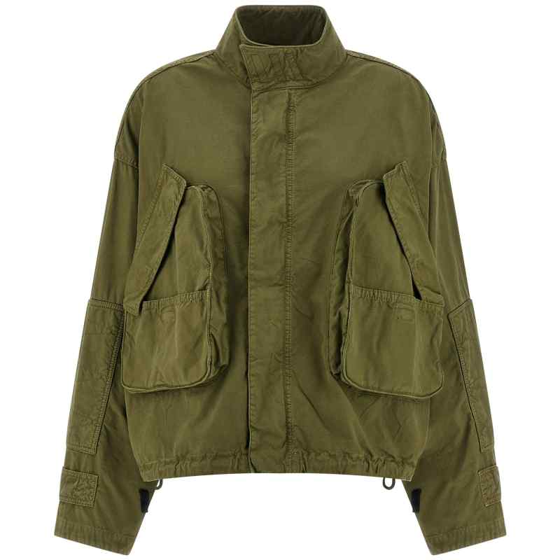 The Attico Canvas Bomber Jacket The Attico Canvas Bomber Jacket