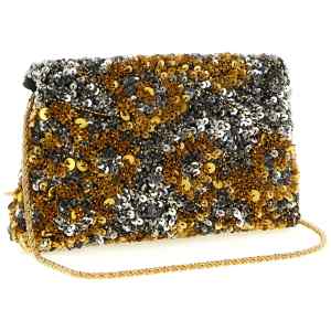 Dries Van Noten Embellished Envelope Clutch