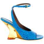 Dries Van Noten Embossed Leather Sandals