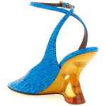 Dries Van Noten  Embossed Leather Sandals