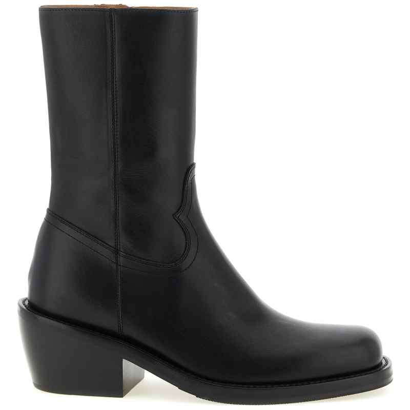 Dries Van Noten  Leather Ankle Boots