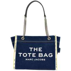Marc Jacobs The Denim Chain Medium Tote Shoulder Bag